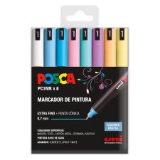 Rotuladores Posca colores surtidos Pastel PC1MR- Caja de 8