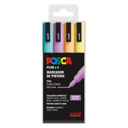 Rotuladores Posca colores surtidos Pastel PC3M- Caja de 4