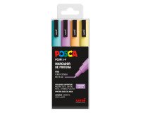 Rotuladores Posca colores surtidos Pastel PC3M- Caja de 4
