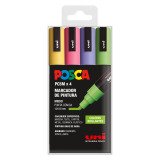 Rotuladores Posca colores surtidos Brillantes PC5M- Caja de 4