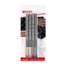 Rotulador de color metálico edding 1200 - Paquete de 4