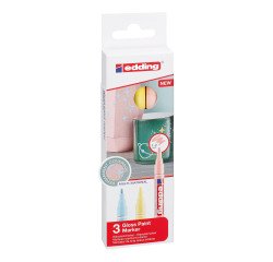 Rotulador permanente de pintura pastel e-751 edding - Pack de 3