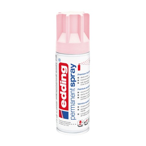 Spray de pintura acrílica permanente mate edding 5200 - 200 ml Rosa pastel