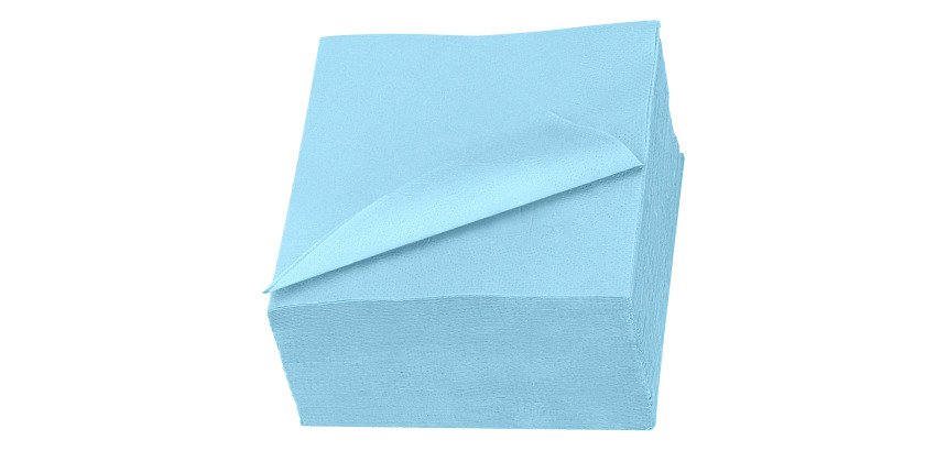 Serviette de table en ouate Tork Lunch 33 x 33 cm, en couleur - Paquet de 200
