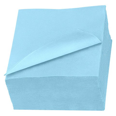 Servilleta de mesa de celulosa Tork Lunch 33 x 33 cm, de color azul- Paquete de 200
