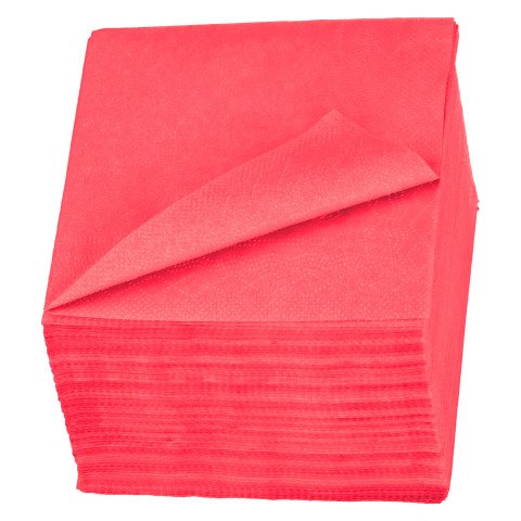 Servilleta de mesa de celulosa de 2 capas Tork Lunch 24 x 24 cm, de color rojo- Paquete de 200