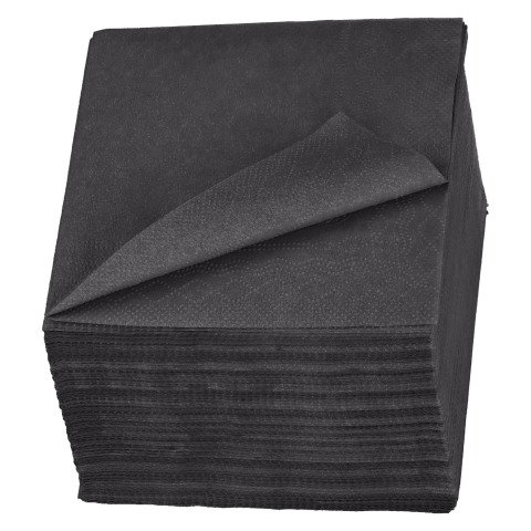 Servilleta de mesa de celulosa de 2 capas Tork Lunch 24 x 24 cm, de color negro- Paquete de 200