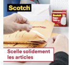 Ruban adhésif Scotch à cacheter Super-Hold - Largeur 19 mm x longueur 25,4 m