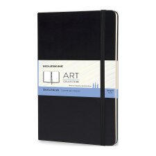 Cuaderno Moleskine de bocetos liso 13 x 21 cm Negro