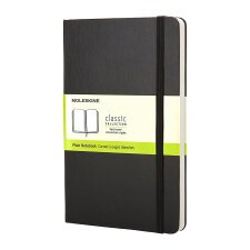 Cuaderno Moleskine Clásico tapa dura liso 9 x 14 cm Negro