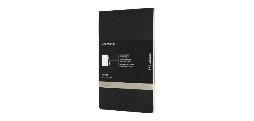 Bloc Moleskine de Hojas Profesional 13 x 21 cm Negro