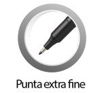 Marcatore permanente Pentel NF450 punta extra fine colore nero
