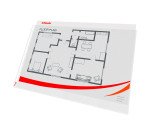 Bolsa 10 fundas multitaladro polipropileno rugoso A3 apaisado de 80 micras transparente