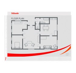 Bolsa 10 fundas multitaladro polipropileno rugoso A3 apaisado de 80 micras transparente