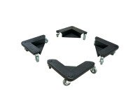 Lot 4 coins roulants avec mallette de transport - Charge 600 kg