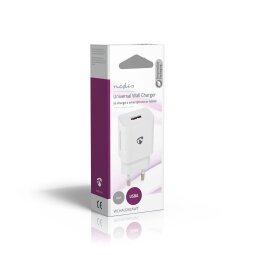 CARICABATTERIE DA MURO USB NEDIS - BIANCO