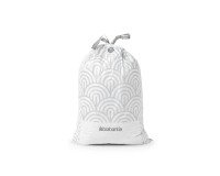 Sac poubelle 50/60 litres à liens coulissants Brabantia H blanc - 10 sacs