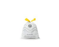 Sac poubelle 3 litres à liens coulissants Brabantia A blanc - 20 sacs