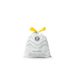 Sac poubelle 3 litres à liens coulissants Brabantia A blanc - 20 sacs