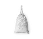 Sac poubelle 60 litres Brabantia liens coulissants blanc - paquet de 10
