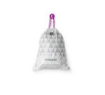 Sac poubelle 10/12 litres à liens coulissants Brabantia C blanc - 20 sacs