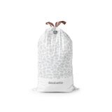 Sac poubelle 40/45 litres à liens coulissants Brabantia L blanc - 10 sacs
