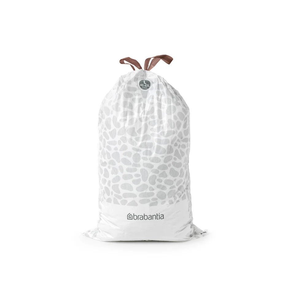 Brabantia Sacs poubelle 40-45L - Taille L, 10 sacs de 40-45L - Taille L