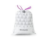 Sac poubelle 10/12 litres à liens coulissants Brabantia C blanc - 20 sacs