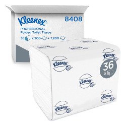 Papier toilette en paquet double épaisseur Kleenex 8408 - 36 x 200 feuilles