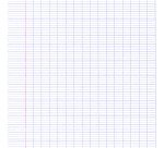 Cahier piqué Calligraphe brouillon 17 x 22 cm - grands carreaux - 96 pages