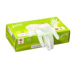 Einweg-Vinylhandschuhe unbestäubt - Box mit 100 Handschuhen.