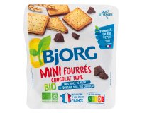 Mini fourrés chocolat noir bio Bjorg - Sachet de 180 g