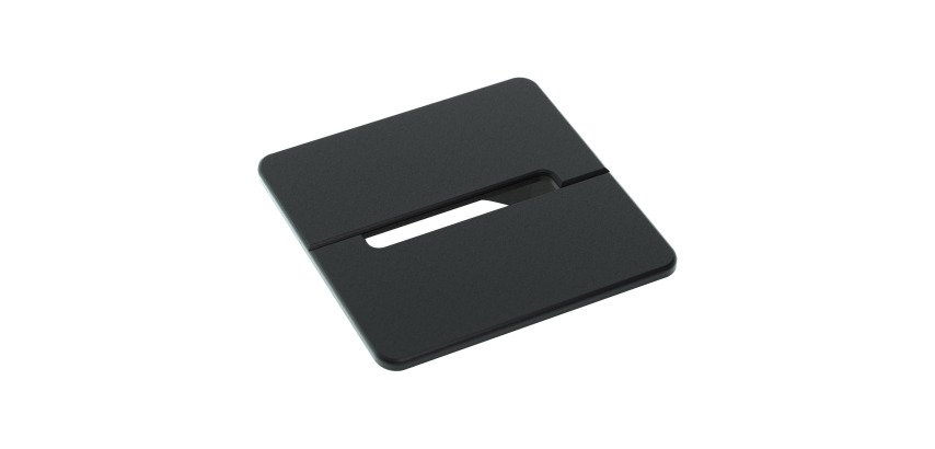 Square cable grommet with 80 mm diameter - set of 2