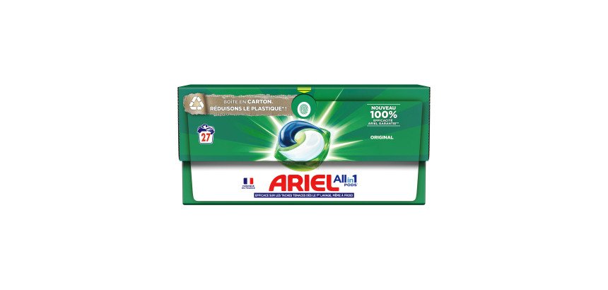 Lessive Pods Ariel 3 en1 Original – 27 lavages