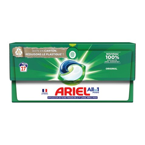 Lessive Pods Ariel 3 en1 Original – 27 lavages