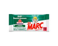 Lingettes nettoyantes anti-bactériennes surfaces St Marc - Paquet de 30