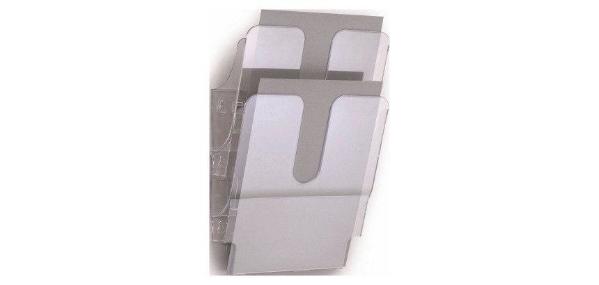 DURABLE Literature Display Flexiplus 2 A4 Polysterol Transparent 24.7 x 10 x 36 cm 2 Pieces