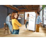 Sistema mobile 2 lavagne magnetiche bifacciali acciaio laccato Nobo Move & Meet 900 x 1800 mm