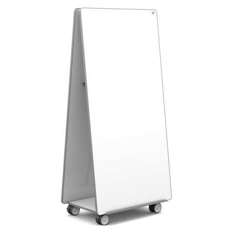 Sistema mobile 2 lavagne magnetiche bifacciali acciaio laccato Nobo Move & Meet 900 x 1800 mm