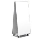 Sistema mobile 2 lavagne magnetiche bifacciali acciaio laccato Nobo Move & Meet 900 x 1800 mm