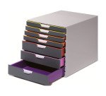 Módulo de archivo Durable Varicolor® 7 cajones Gris