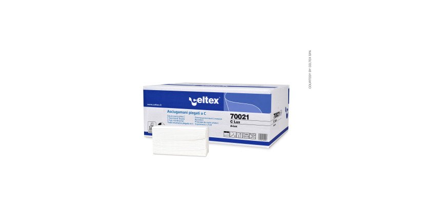Carta asciugamani 2 veli piegata a C 20 pacchetti da 152 fogli Celtex