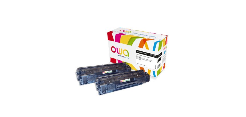 2 Toner OWA compatibili Hp CE285A / Canon 3484B002 nero