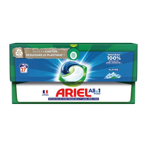 Lessive Pods Ariel All in1 Alpine – 27 lavages