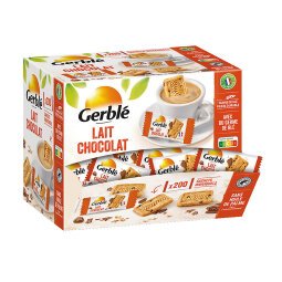 Petits biscuits pépites de chocolat Gerblé  - Boîte distributrice de 200