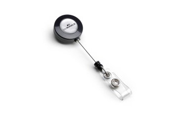 Porta acreditación cordón retráctil botón a presión DURABLE- caja de 10