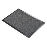 Tapis d'entrée économique Vyna-Plush, 60 x 90 cm, gris