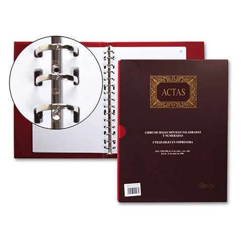 Libro de actas hojas moviles Miquelrius