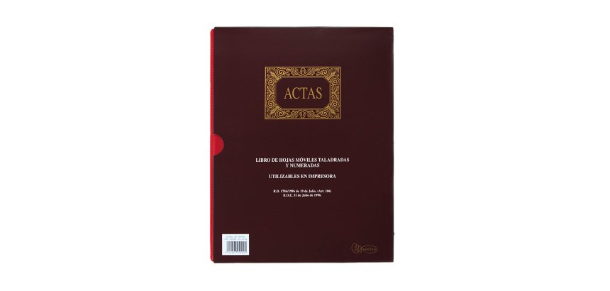 Libro de actas hojas moviles Miquelrius