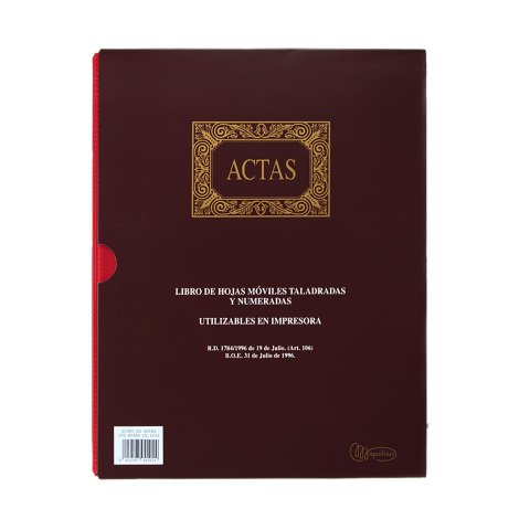 Libro de actas hojas moviles Miquelrius